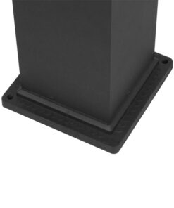 GLOBOSTAR® PALASO 12143 Φωτιστικό Κολωνάκι Κήπου με Ντουί 1 x E27 90° AC 220-240V Αδιάβροχο IP65 - Γκρι Ανθρακί - Μ15 x Π15 x Υ58cm 10 12143 5