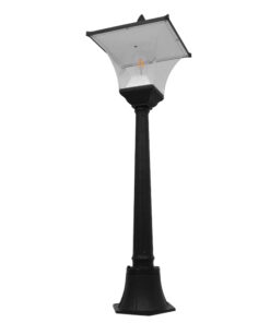 Alternative view of GLOBOSTAR® PALASO 12148 Φωτιστικό Κολωνάκι Κήπου με Ντουί 1 x E27 120° AC 220-240V Αδιάβροχο IP65 - Γκρι Ανθρακί - Μ32 x Π32 x Υ109cm