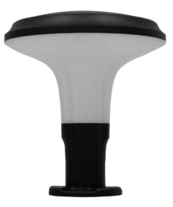 GloboStar® GLOBOSTAR® WHISPER 12150 Φωτιστικό Κολωνάκι Κήπου με Ντουί 1 x E27 120° AC 220-240V Αδιάβροχο IP65 - Γκρι Ανθρακί - Μ27 x Π27 x Υ30cm