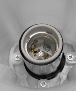 GLOBOSTAR® WHISPER 12150 Φωτιστικό Κολωνάκι Κήπου με Ντουί 1 x E27 120° AC 220-240V Αδιάβροχο IP65 - Γκρι Ανθρακί - Μ27 x Π27 x Υ30cm 7 12150 4