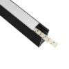 GloboStar® GLOBOSTAR® ALP-LINEAR LUMILINE 61764-3M Επιφανειακό / Κρεμαστό / Επιτοίχιο Προφίλ Αλουμινίου με Λευκό Γαλακτερό Πατητό Κάλυμμα για Ταινίες LED IP20 - Μαύρο Ματ - Μ300 x Π3.5 x Υ7cm