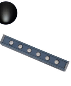 GloboStar® GLOBOSTAR® WASHER-VAIA 90181 Μπάρα Φωτισμού Wall Washer LED 6W 720lm 30° DC 24V Αδιάβροχο IP65 Ψυχρό Λευκό 6000K Dimmable - Γκρι Ανθρακί - Μ30 x Π4 x Υ5cm - 3 Χρόνια Εγγύηση