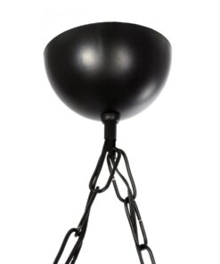 GLOBOSTAR® GLORA 201-0008 Vintage Κρεμαστό Φωτιστικό Οροφής με Ντουί 2 x E27 AC 220-240V IP20 - Μπεζ, Μαύρο & Μελί - Μ38 x Π12 x Υ21cm 17 145e94 201 0008 8