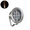GloboStar® GLOBOSTAR® UNDERWATER-JERRY 90423 Υποβρύχιο Επιφανειακό Σποτ για Σιντριβάνια/Πισίνες LED 12W 1080lm 30° DC 24V Αδιάβροχο IP68 Θερμό Λευκό 2700K Dimmable - Ανοξείδωτο Ατσάλι 304 - Μ14.5 x Π7 x Υ19cm - 3 Χρόνια Εγγύηση