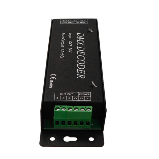 GloboStar® Ασύρματος LED RGB Controller DMX512 με Χειριστήριο Αφής 2.4G RF 5V (75w) - 12V (180w) - 24V (360w) DC GloboStar 15144