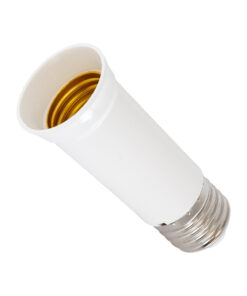 GloboStar® GloboStar® 78981 Πλαστικός Αντάπτορας από Ε27 σε Ε27 με Μακρύ Λαιμό D3.8 x H9.6cm
