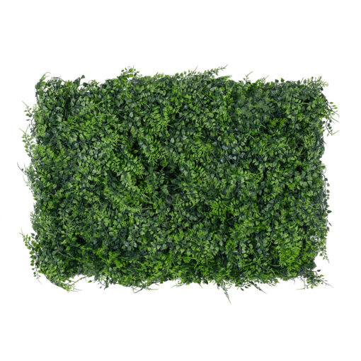 GloboStar® GLOBOSTAR® LEYLAND 78413 Τεχνητό Πάνελ Φυλλωσιάς / Κάθετος Κήπος Λέιλαντ & Νάνος Κισσός - Πράσινο - Μ60 x Υ9 x Π40cm