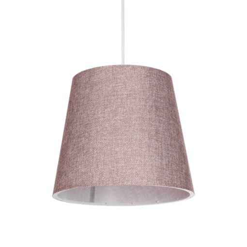 GloboStar® GLOBOSTAR® CONEY 203-0072 Μοντέρνο Κρεμαστό Φωτιστικό Οροφής με Ντουί 1 x E27 AC 220-240V IP20 - Ροζ - Μ26 x Π26 x Υ25cm