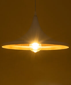 Alternative view of GLOBOSTAR® SHANGHAI 01026-B Μοντέρνο Κρεμαστό Φωτιστικό Οροφής με Ντουί 1 x E27 AC 220-240V IP20 - Λευκό & Χρυσό - Μ37 x Π37 x Υ17cm