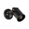GloboStar® GloboStar® JAKE 00948 Μοντέρνο Επιτοίχιο Φωτιστικό Απλίκα Μονόφωτο 1 x E27 IP20 Μαύρο Μέταλλο - Μ9 x Π22 x Y22cm