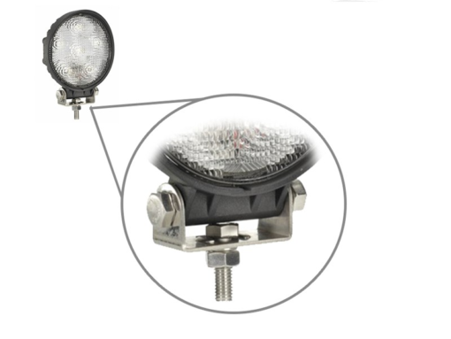 GloboStar® GloboStar® 30000 PRO Series Προβολέας Εργασίας - Working Light για Αυτοκίνητα & Φορτηγά Στρογγυλός 27W 10-30V 3780lm 30° Αδιάβροχος IP65 Ψυχρό Λευκό 6000k