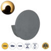 GloboStar® GloboStar® REDONDO 60573 Φωτιστικό Τοίχου - Απλίκα Αρχιτεκτονικού Φωτισμού Εσωτερικού/Εξωτερικού Χώρου Up or Down LED 10W 1000lm 60° AC220-240V Αδιάβροχο IP65 - Σώμα Αλουμινίου & Tempered Glass - Μ14 x Π14 x Υ4.5cm - Θερμό Λευκό 2700K - Γκρι Ανθρακί - Bridgelux Chip - 5 Years Warranty