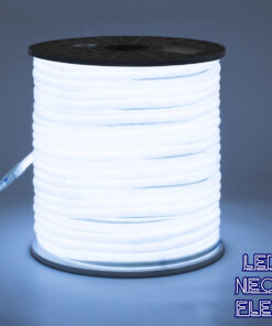 GloboStar® GLOBOSTAR® NEOTUBE 70590 Ταινία Neon Flex LED 12W/m 1080lm/m 360° DC 220-240V Αδιάβροχο IP65 120 x SMD2835 Chip/m Ψυχρό Λευκό 6000K Dimmable - Μ100 x Π1.3 x Υ1.3cm - 3 Χρόνια Εγγύηση