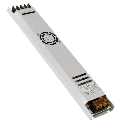 GloboStar® GloboStar® 73019 Μεταλλικό Τροφοδοτικό PELV Ultra Slim για Προϊόντα LED 400W 16.7A - AC 220-240V σε DC 24V - IP20 Μ31 x Π5.4 x Υ2.3cm - 3 Years Warranty