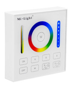 GloboStar® GloboStar® 73425 Mi-Light B0 LED RGBW+WW+CCT Smart Ασύρματο Χειριστήριο Αφής 2.4G RF Φορητό/Τοίχου με Μπαταρία για όλα τα Mi-Light Controller Box