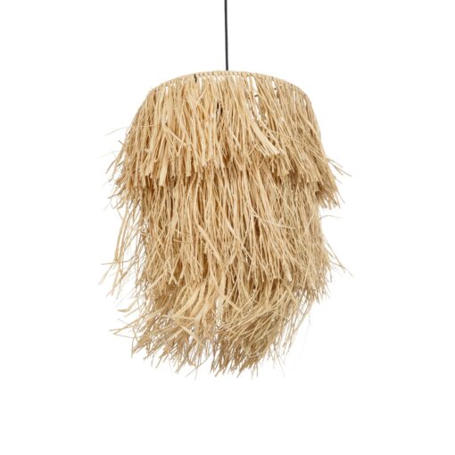 GloboStar® GLOBOSTAR® WEG 203-0036 Boho Κρεμαστό Φωτιστικό Οροφής με Ντουί 1 x E27 AC 220-240V IP20 - Μπεζ - M45 x Π45 x Υ53cm