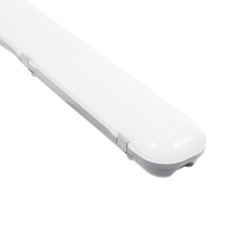 GloboStar® GLOBOSTAR® PARKING 61702 120cm Γραμμικό Βιομηχανικό Φωτιστικό Tri-Proof Τεχνολογίας Smart Group Linkable Control System 2.4Ghz με Αισθητήρα Κίνησης Microwave LED 48W 5760lm 120° AC 220-240V Αδιάβροχο IP65 Φυσικό Λευκό 5000K - LUMILEDs SMD Chip & TÜV SÜD Driver - Γκρι με Γαλακτερό Κάλυμμα Πλαστικό PC - Μ120 x Π10.5 x Υ8cm - 5 Χρόνια Εγγύηση