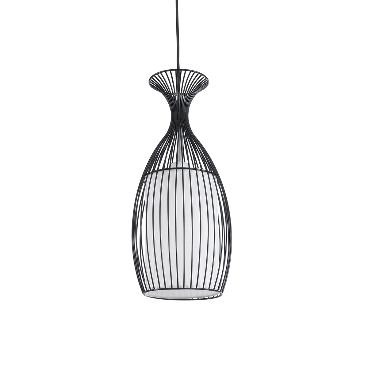 GLOBOSTAR® REA 01196 Μοντέρνο Κρεμαστό Φωτιστικό Οροφής με Ντουί 1 x E27 AC 220-240V IP20 - Μαύρο & Λευκό - Μ18 x Π18 x Υ43cm 3 GloboStar® GLOBOSTAR® REA 01196 Μοντέρνο Κρεμαστό Φωτιστικό Οροφής με Ντουί 1 x E27 AC 220-240V IP20 - Μαύρο & Λευκό - Μ18 x Π18 x Υ43cm