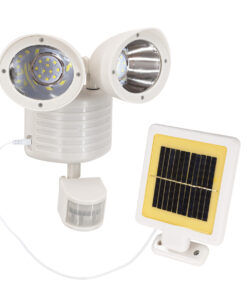 GloboStar® GloboStar® 71508 Λευκό Αυτόνομο Ηλιακό Φωτιστικό LED SMD 10W 150lm με Ενσωματωμένη Μπαταρία 1200mAh - Φωτοβολταϊκό Πάνελ με Αισθητήρα Ημέρας-Νύχτας και PIR Αισθητήρα Κίνησης Αδιάβροχο IP54 Ψυχρό Λευκό 6000K