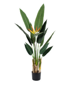 GloboStar® GloboStar® Artificial Garden STRELITZIA REGINAE 20031 Τεχνητό Διακοσμητικό Φυτό Στρελίτσια - Πουλί του Παραδείσου Υ120cm