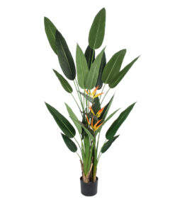 GloboStar® GloboStar® Artificial Garden STRELITZIA REGINAE 20033 Τεχνητό Διακοσμητικό Φυτό Στρελίτσια - Πουλί του Παραδείσου Υ180cm