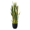 GloboStar® GloboStar® Artificial Garden BLOODLEAF DRACAENA TRIFASCIATA 20061 Τεχνητό Διακοσμητικό Φυτό Αιματόφυλλη Σανσεβιέρια Υ90cm
