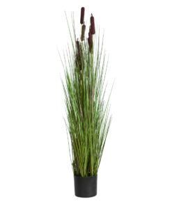 GloboStar® GloboStar® Artificial Garden TYPHA ANGUSTIFOLIA GRASS 20070 Τεχνητό Διακοσμητικό Φυτό Γρασίδι της Τύφας Υ120cm