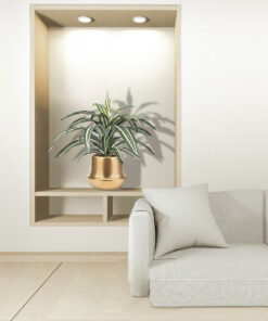 GloboStar® Artificial Garden KERKYRA 20474 Πήλινο Κεραμικό Κασπώ Γλάστρα - Flower Pot Χρυσό Φ13cm x Υ23cm 17 20083 20474 1