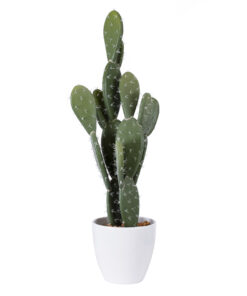 GloboStar® GloboStar® Artificial Garden OPUNTIA FICUS-INDICA CACTUS 20096 Τεχνητό Διακοσμητικό Φυτό Κάκτος Φραγκοσυκιά Υ60cm