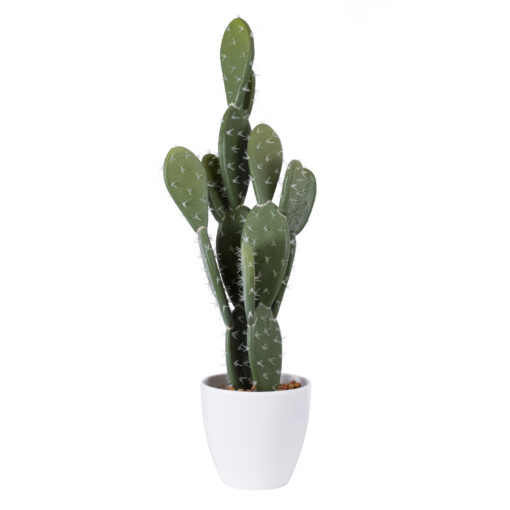 GloboStar® GloboStar® Artificial Garden OPUNTIA FICUS-INDICA CACTUS 20096 Τεχνητό Διακοσμητικό Φυτό Κάκτος Φραγκοσυκιά Υ60cm