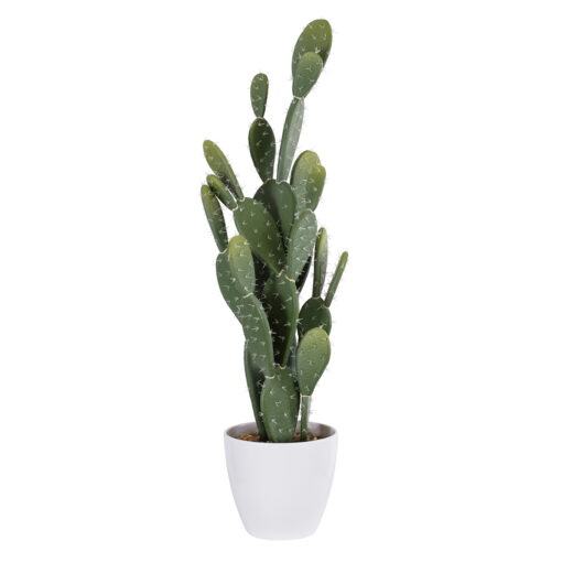 GloboStar® GloboStar® Artificial Garden OPUNTIA FICUS-INDICA CACTUS 20097 Τεχνητό Διακοσμητικό Φυτό Κάκτος Φραγκοσυκιά Υ72cm