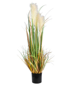 GloboStar® GloboStar® Artificial Garden PAMPAS GRASS 20107 Τεχνητό Διακοσμητικό Φυτό Γρασίδι της Πάμπας Υ88cm