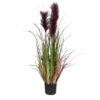 GloboStar® GloboStar® Artificial Garden BLOODY PAMPAS GRASS 20109 Τεχνητό Διακοσμητικό Φυτό Αιματόφυλλο Γρασίδι της Πάμπας Υ85cm