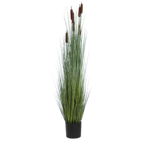 GloboStar® GloboStar® Artificial Garden TYPHA ANGUSTIFOLIA GRASS 20113 Τεχνητό Διακοσμητικό Φυτό Γρασίδι της Τύφας Υ150cm