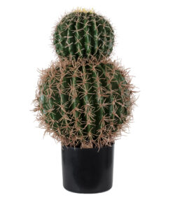 GloboStar® GloboStar® Artificial Garden FEROCACTUS 20136 Τεχνητό Διακοσμητικό Φυτό Φερόκακτος Υ55cm