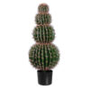 GloboStar® GloboStar® Artificial Garden FEROCACTUS 20138 Τεχνητό Διακοσμητικό Φυτό Φερόκακτος Υ95cm