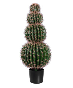 GloboStar® GloboStar® Artificial Garden FEROCACTUS 20138 Τεχνητό Διακοσμητικό Φυτό Φερόκακτος Υ95cm