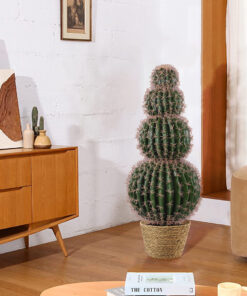 GloboStar® Artificial Garden FEROCACTUS 20138 Τεχνητό Διακοσμητικό Φυτό Φερόκακτος Υ95cm 7 20138 20267