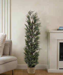 GloboStar® Artificial Garden LEMON CYPRESS 20152 Τεχνητό Διακοσμητικό Φυτό Λεμονόκυπάρισσο Υ150cm 15 20152 20271