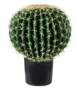 GloboStar® GloboStar® Artificial Garden FEROCACTUS 20191 Τεχνητό Διακοσμητικό Φυτό Φερόκακτος Υ50cm