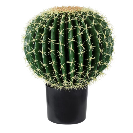 GloboStar® GloboStar® Artificial Garden FEROCACTUS 20191 Τεχνητό Διακοσμητικό Φυτό Φερόκακτος Υ50cm