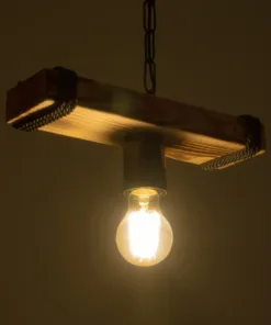 Alternative view of GLOBOSTAR® GLISTER 201-0001 Vintage Κρεμαστό Φωτιστικό Οροφής με Ντουί 1 x E27 AC 220-240V IP20 - Μπεζ & Μαύρο - Μ30 x Π9 x Υ10cm