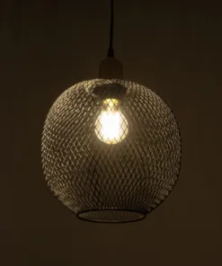 Alternative view of GLOBOSTAR® SOLUX 201-0019 Μοντέρνο Κρεμαστό Φωτιστικό Οροφής με Ντουί 1 x E27 AC 220-240V IP20 - Μαύρο & Χρυσό - Μ25 x Π25 x Υ32cm