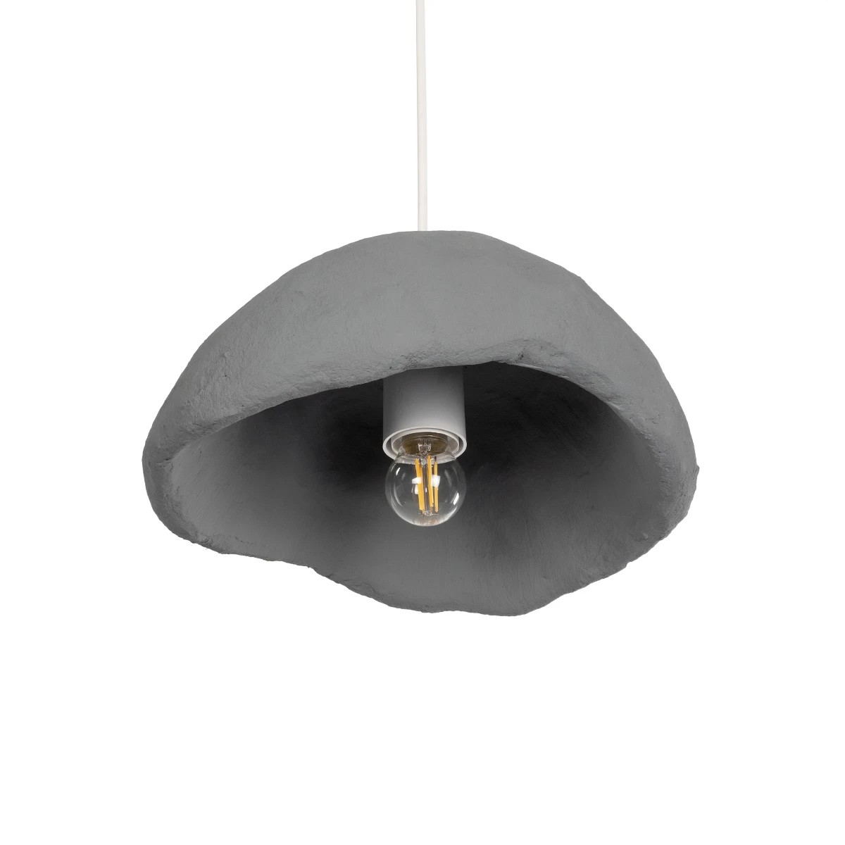 GLOBOSTAR® CONCRETE 201-0047 Μοντέρνο Κρεμαστό Φωτιστικό Οροφής με Ντουί 1 x E27 AC 220-240V IP20 - Γκρι - Μ31 x Π29 x Υ16cm 6 GLOBOSTAR® CONCRETE 201-0047 Μοντέρνο Κρεμαστό Φωτιστικό Οροφής με Ντουί 1 x E27 AC 220-240V IP20 - Γκρι - Μ31 x Π29 x Υ16cm - Image 5