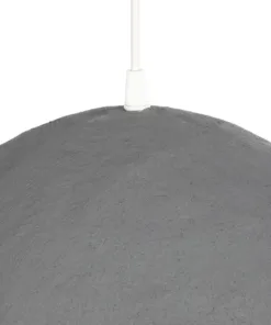 GLOBOSTAR® CONCRETE 201-0047 Μοντέρνο Κρεμαστό Φωτιστικό Οροφής με Ντουί 1 x E27 AC 220-240V IP20 - Γκρι - Μ31 x Π29 x Υ16cm 18 201 0047 8