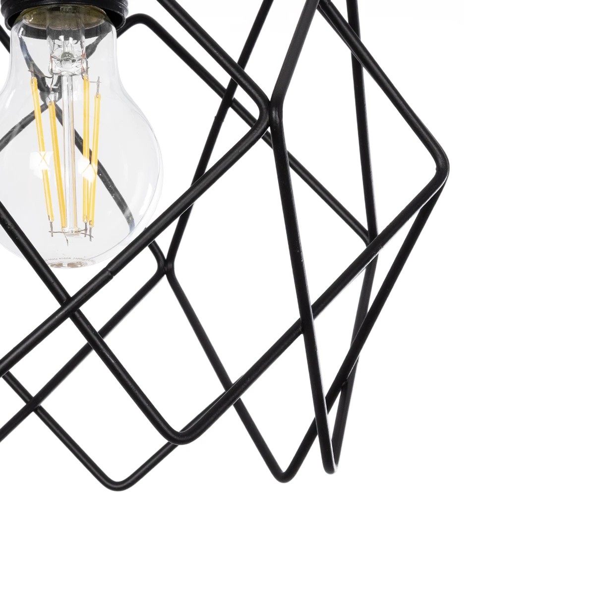 GLOBOSTAR® SOLON 201-0059 Μοντέρνο Κρεμαστό Φωτιστικό Οροφής με Ντουί 1 x E27 AC 220-240V IP20 - Μαύρο - Μ24 x Π24 x Υ23cm 8 GLOBOSTAR® SOLON 201-0059 Μοντέρνο Κρεμαστό Φωτιστικό Οροφής με Ντουί 1 x E27 AC 220-240V IP20 - Μαύρο - Μ24 x Π24 x Υ23cm - Image 7