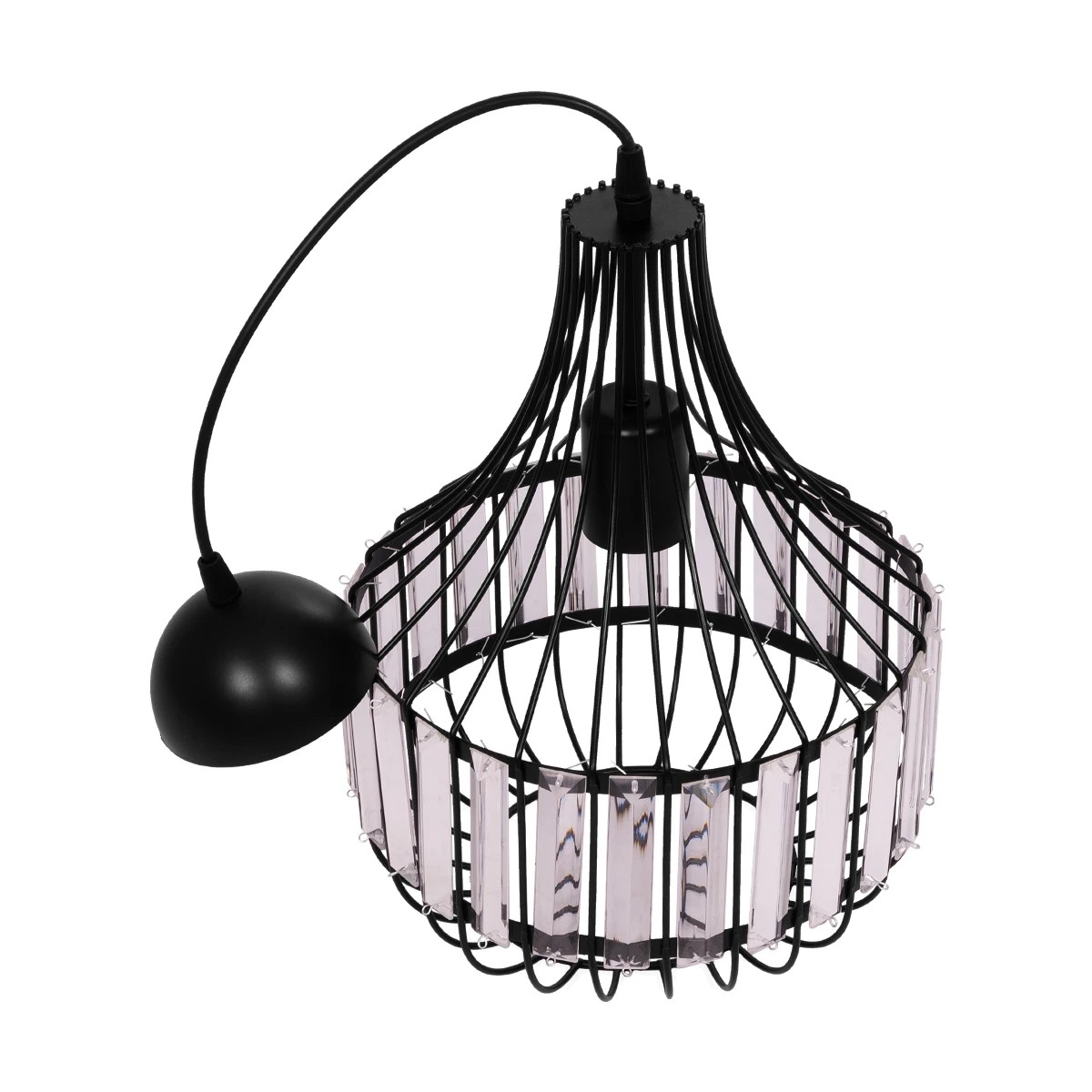 GLOBOSTAR® LUMAON 201-0081 Vintage Κρεμαστό Φωτιστικό Οροφής με Ντουί 1 x E27 AC 220-240V IP20 - Μαύρο & Διάφανο - Μ27 x Π27 x Υ37cm 11 GLOBOSTAR® LUMAON 201-0081 Vintage Κρεμαστό Φωτιστικό Οροφής με Ντουί 1 x E27 AC 220-240V IP20 - Μαύρο & Διάφανο - Μ27 x Π27 x Υ37cm - Image 10