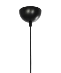 GLOBOSTAR® LUMAON 201-0081 Vintage Κρεμαστό Φωτιστικό Οροφής με Ντουί 1 x E27 AC 220-240V IP20 - Μαύρο & Διάφανο - Μ27 x Π27 x Υ37cm 19 201 0081 9