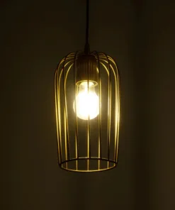 Alternative view of GLOBOSTAR® GLOMIA 201-0085 Vintage Κρεμαστό Φωτιστικό Οροφής με Ντουί 1 x E27 AC 220-240V IP20 - Χρυσό - Μ14 x Π14 x Υ27cm