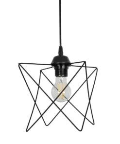 GLOBOSTAR® GLIND 201-0092 Vintage Κρεμαστό Φωτιστικό Οροφής με Ντουί 3 x E27 AC 220-240V IP20 - Μαύρο - Μ67 x Π24 x Υ55cm 14 201 0092 7